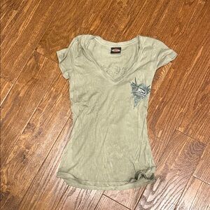 Harley-Davidson Sage Graphic V-Neck Tee
